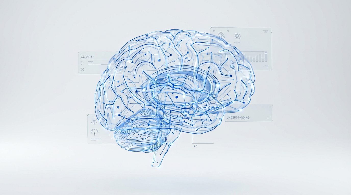 Visualização abstrata de conexões neurais e clareza